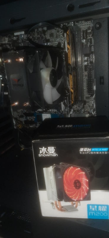 Snowman M200 2 Bakır Borulu Cpu Soğutucu Fan Rainbow