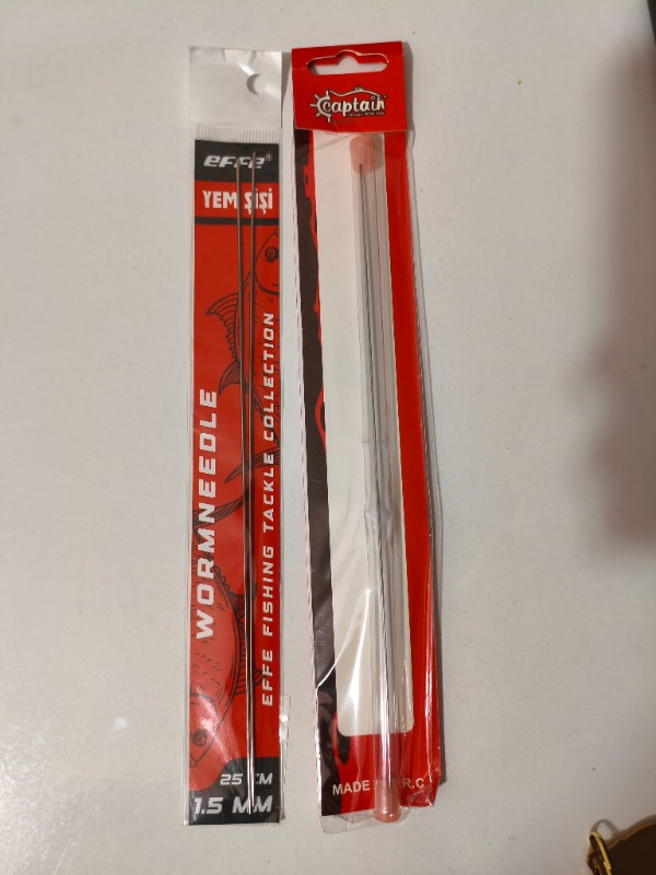 Captain 1 mm Yem Şişi 25 cm Uzunlukta Tek Parça Yem Şişi ve Kutusu ile Balıkçılık İçin