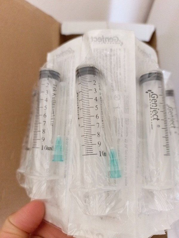 Genject 10 ml 3parça 21G 0.80X38MM Enjektör - 250Lİ
