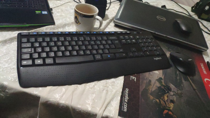 Logitech MK345 Kablosuz Türkçe Klavye Mouse Seti - Siyah