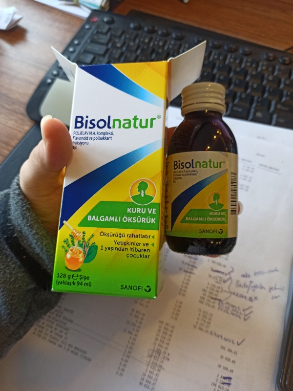 Bisolnatur Doğal İçerikli Öksürük Şurubu - Kuru ve Balgamlı Öksürükte Rahatlama