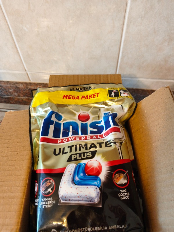 Finish Ultimate Plus 60 Kapsül  Bulaşık Makinesi Deterjanı Tableti (1 x 60 Kapsül)