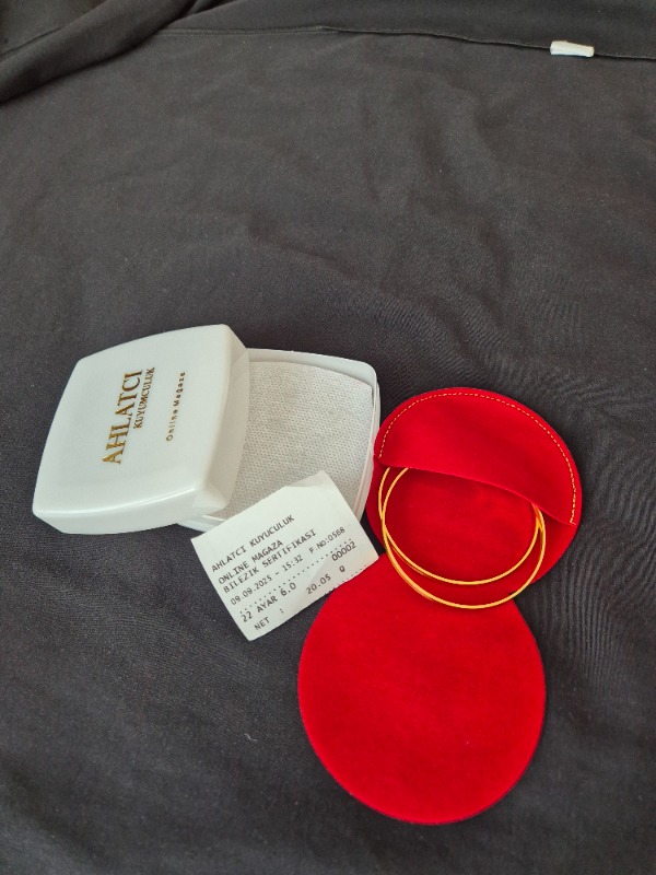 Ahlatcı 10 gr 22 Ayar 3 Mm Kibrit Çöpü Bilezik