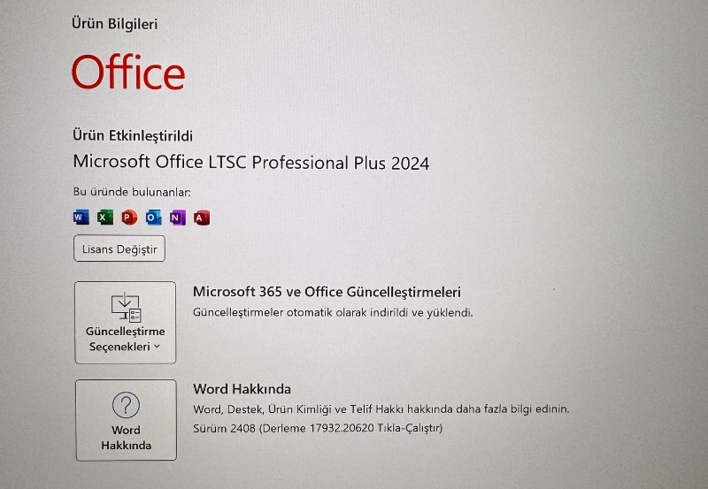 Microsoft Office 2024 Pro Plus Dijital Lisans Anahtarı - 2025 Key ve Ürün Anahtarı