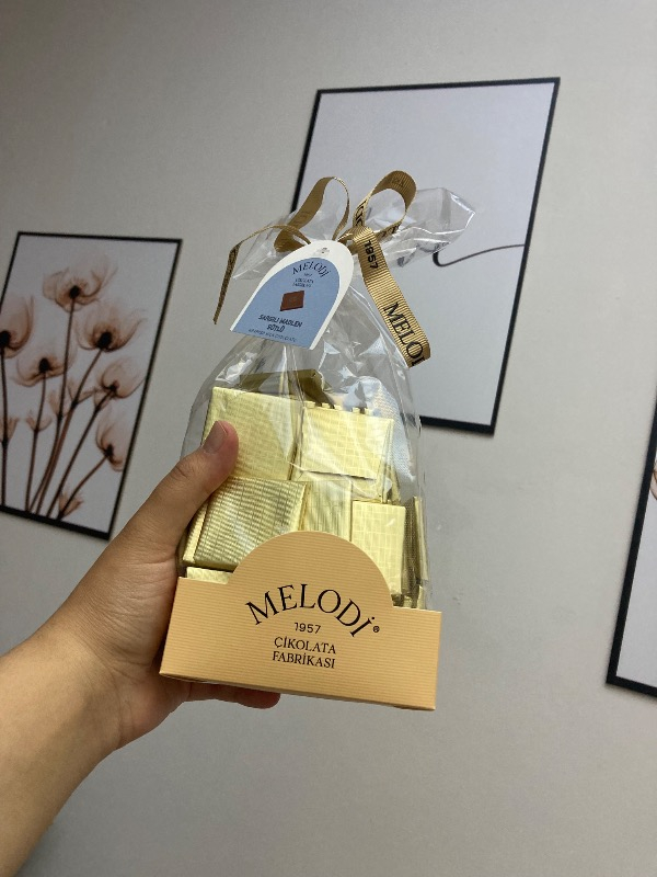 Melodi Çikolata Altın Sargılı Madlen Sütlü Çikolata- 500 gr