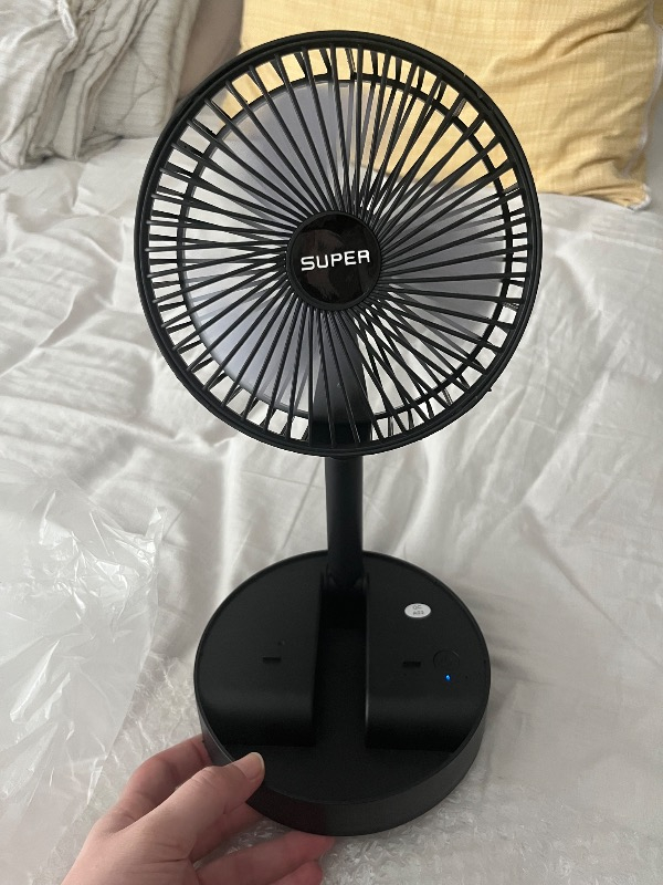 Robeve Masaüstü Vantilatör Şarjlı Vantilatör Yükselebilen Fan Vantilatör Soğutucu Fan Klima Serinletici Fan 3 Kademeli Hız Ayarı Vantilatör