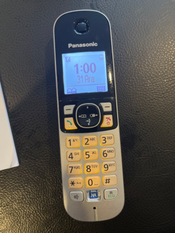 Panasonic Dect Telefon KX-TG6811 (Elektrik Kesintisinde Konuşabilme) - Siyah