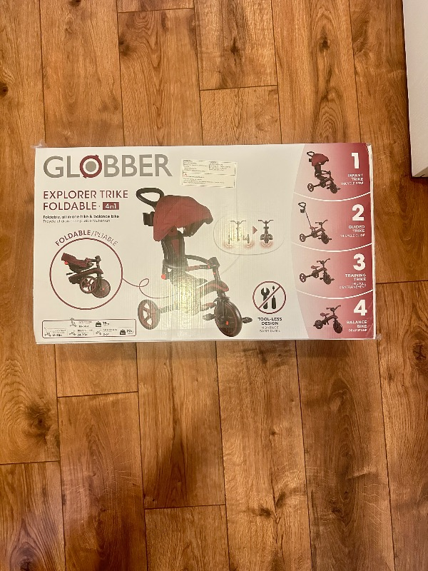 Globber Explorer 4in1 Katlanabilir Bisiklet - Bordo