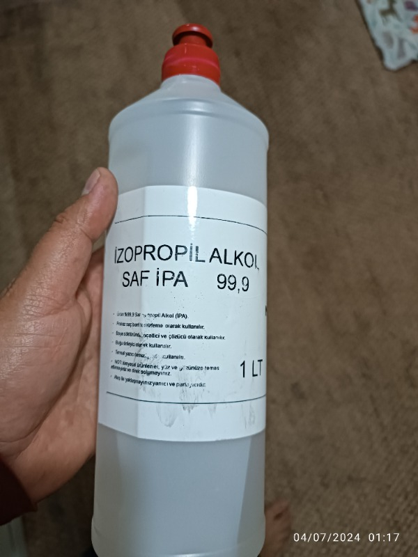 Mis Dekor %99.9 Saf Ipa Izopropıl Alkol 1 Litre