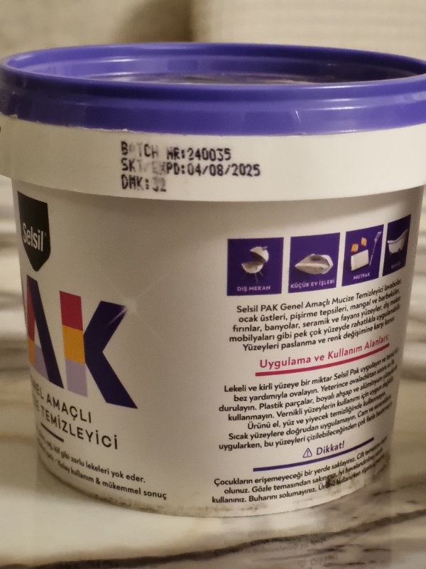 Selsil Pak Genel Amaçlı Temizleyici 500 gr x 2