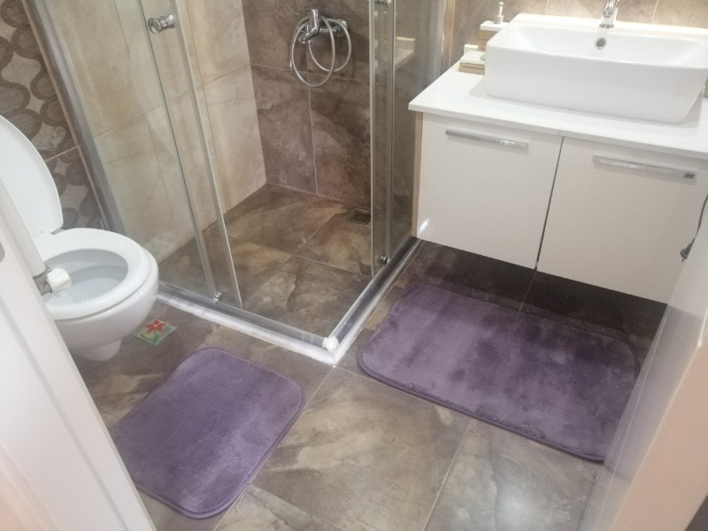 Madame Coco Carol 2'li Banyo Paspası - Koyu Mürdüm - 50 x 80 + 45 x 50 cm