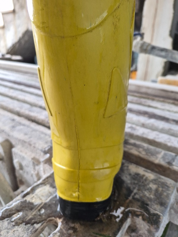 Ulaş PVC İşçi Çizmesi Merdane Uzun Sarı