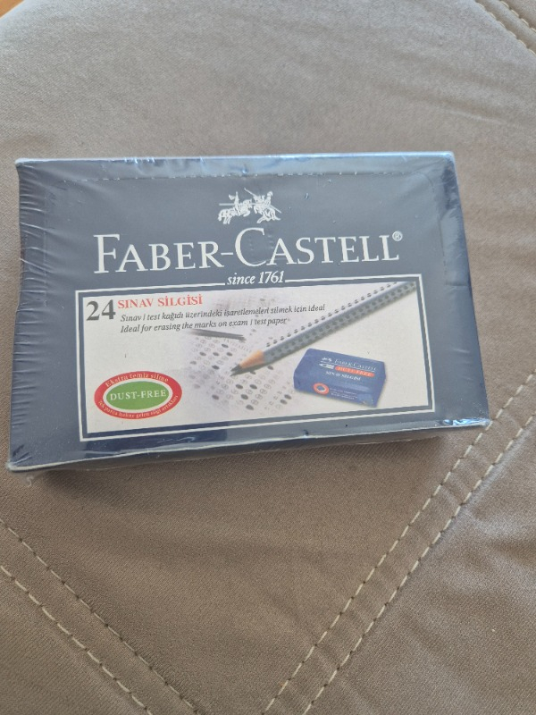 Faber-Castell Sınav Silgisi Dust-Free Mavi  24’lü Paket
