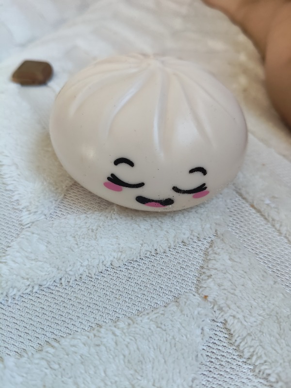 Gökkuşağı Sepeti Çin Mantısı Dumpling Squishy Eğlenceli Hediye +1 Yaş İçin Yumuşak Dokulu Koleksiyonluk 1 adet