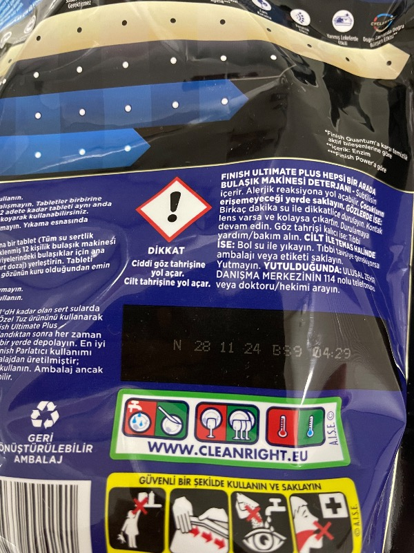 Finish Ultimate Plus 60 Kapsül  Bulaşık Makinesi Deterjanı Tableti (1 x 60 Kapsül)