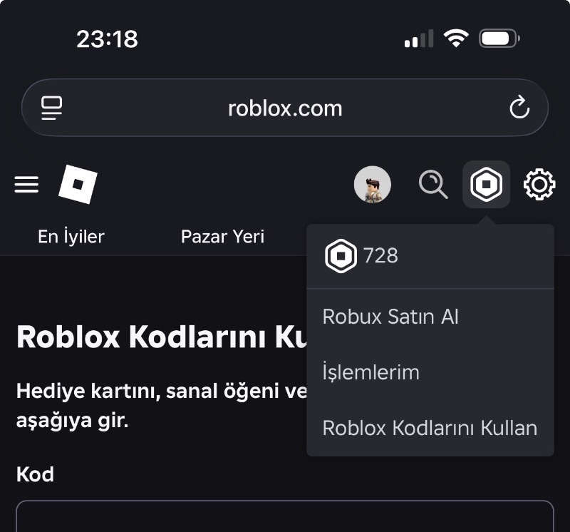 Roblox 1200 Robux