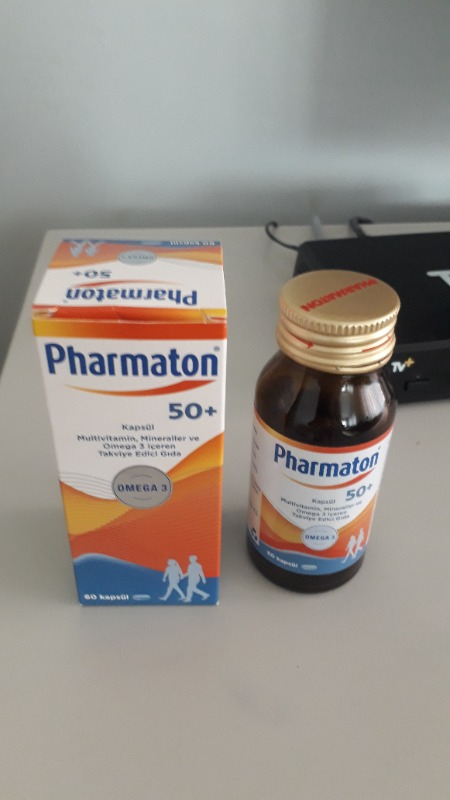 Pharmaton 50 Plus 60 Kapsül - Omega 3, Multivitamin ve Mineraller