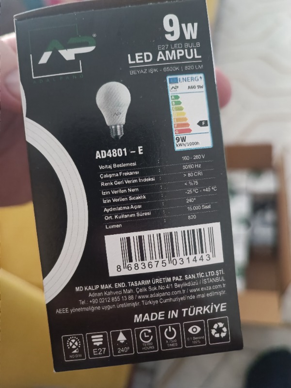 Vovo LED Ampul 9W 10'lu