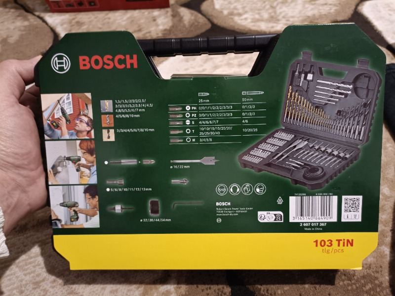 Bosch V-Line Matkap & Vidalama Karışık Aksesuar Seti 103 Parça - 2607017367