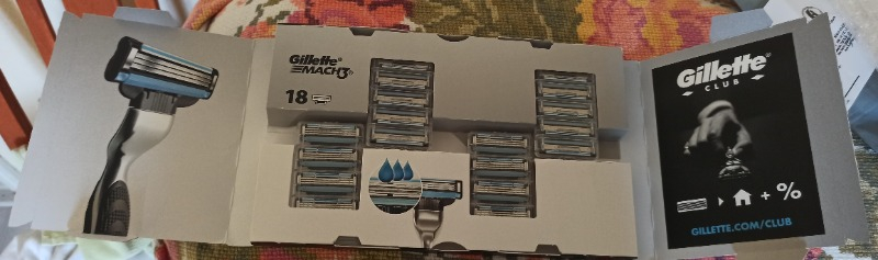 Gillette Mach3 18'li Yedek Tıraş Bıçağı Karton Paket