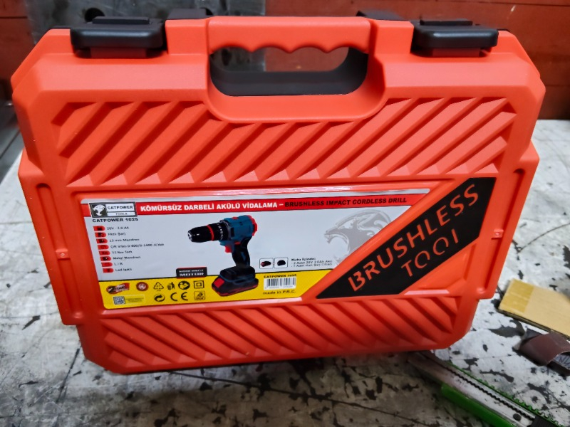 Catpower 1025 Kömürsüz Darbeli Akülü Matkap 20V 2 Ah Lion
