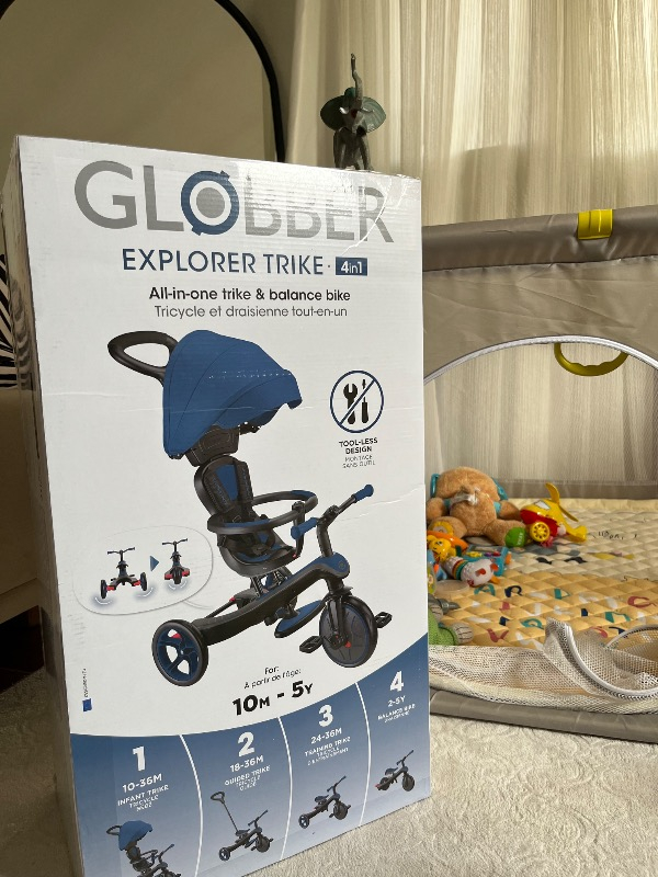 Globber Explorer 4in1 Trike Bisiklet - Kraliyet Mavisi