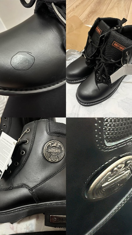 Harley Davidson Jim Erkek Siyah Deri Bot