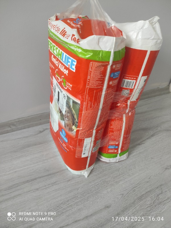 Freshlife Large Emici Külot 30’Lu 2 Paket (60 Adet)