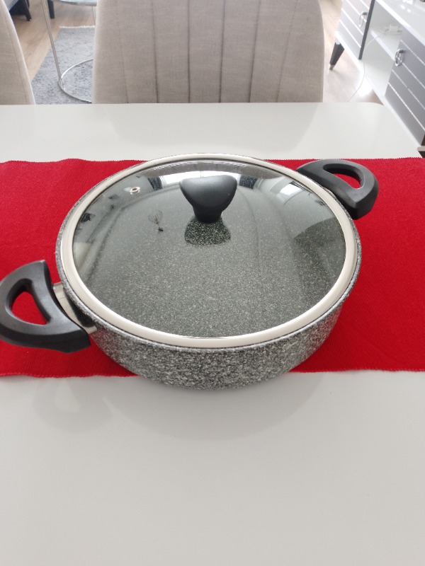 TAÇ-3403 Taç Ultra Granit Basık Tencere 26CM