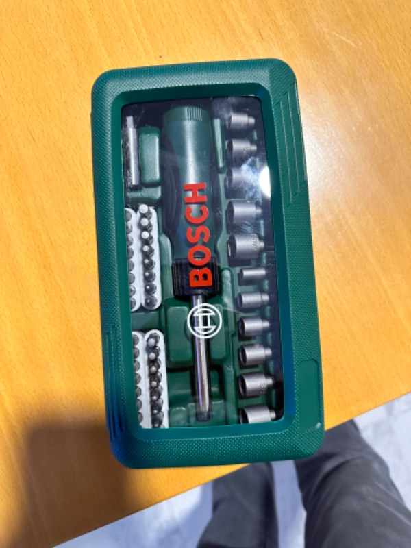 Bosch 46 Parça Tornavida Vidalama Lokma Uçlu Aksesuar Seti - 2607019504