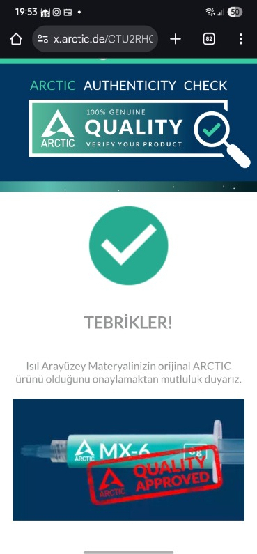 Arctic Mx-6 Ultra Yüksek Performanslı Termal Macun - 8 gr (AR-ACTCP00081A)