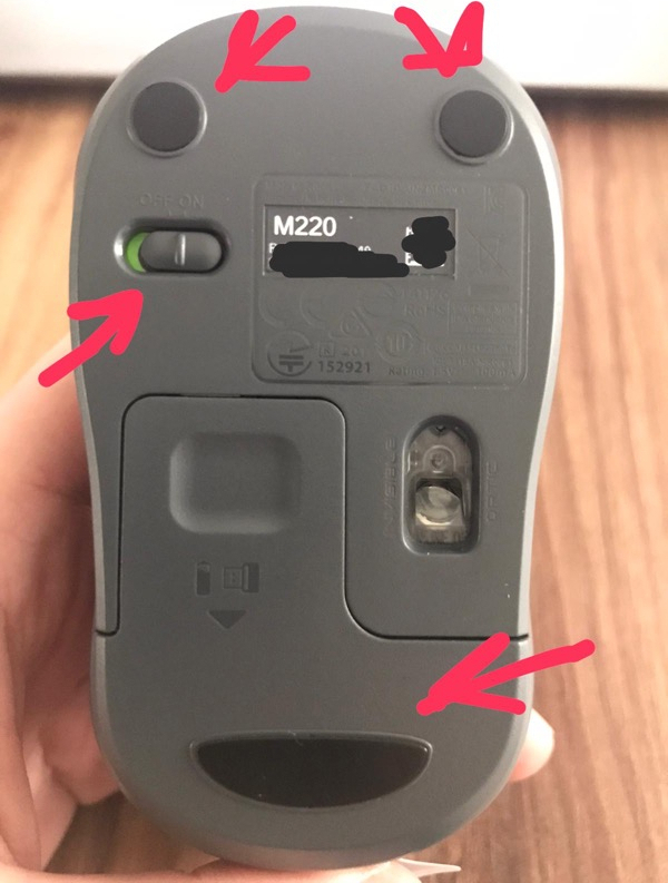 Logitech M220 Sessiz Kompakt Kablosuz Mouse - Siyah