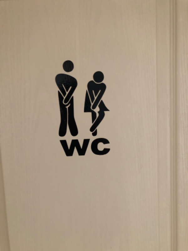Reysa Tasarım Wc Sticker Siyah 10X19 cm