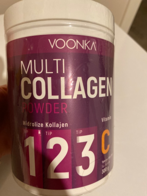 Voonka Collagen Powder Hidrolize Kolajen Vitamin C 300gr