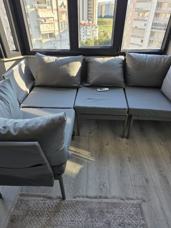 Limni Home Mini Multilounge Bahçe Balkon Seti, Şezlong