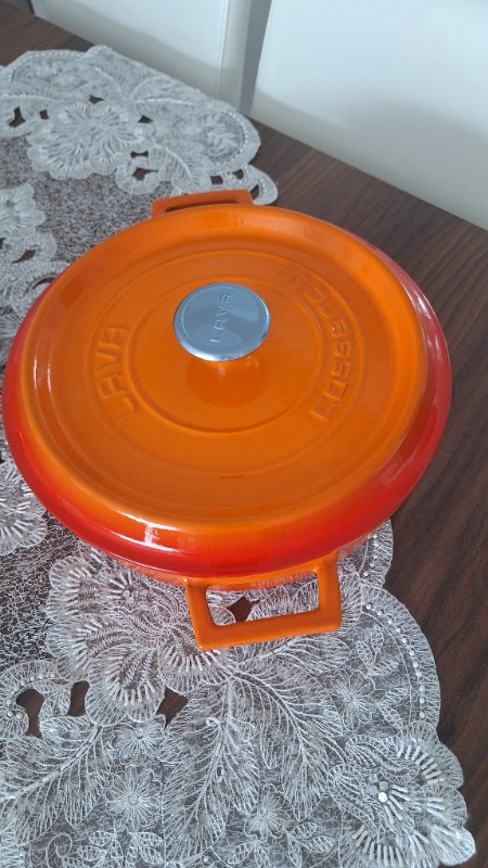 Lava Çok Amaçlı Yayvan Tencere Trendy Turuncu Çap(Ø)28 cm.