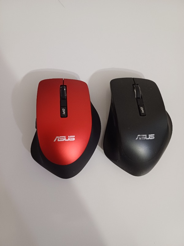 Asus WT425 Kablosuz Optik Sessiz Tıklama Özellikli Kırmızı Mouse