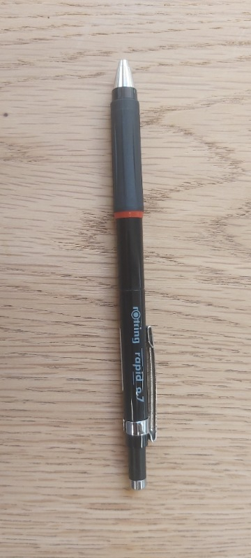 Rotring Rapid 0.7 Versatil Kalem Siyah 1904841