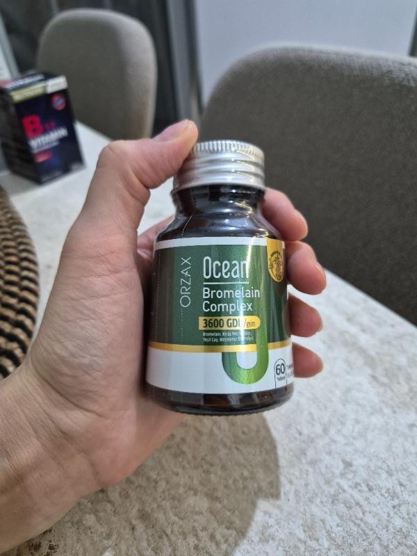 Ocean Bromelain Complex 60 Tablet Standart İçerik  Menşei: Türkiye