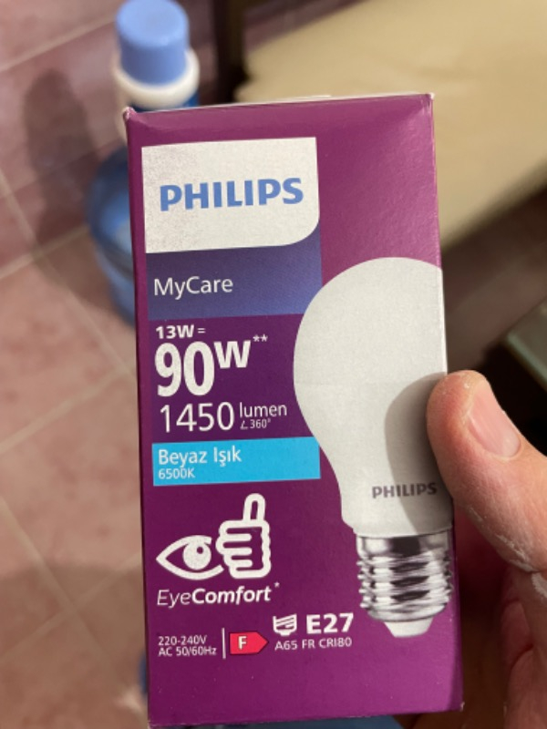 Philips Essential LED Lamba 13W - 100W E27 Duy 6500K Beyaz Işık( 6 Lı Paket)