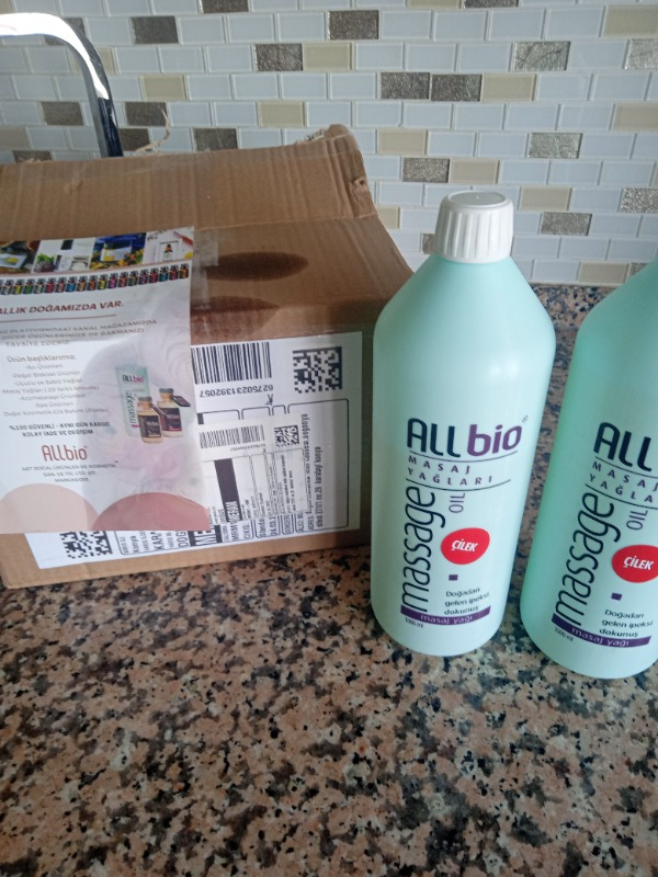 Allbio Masaj Yağı Çilek 1 lt