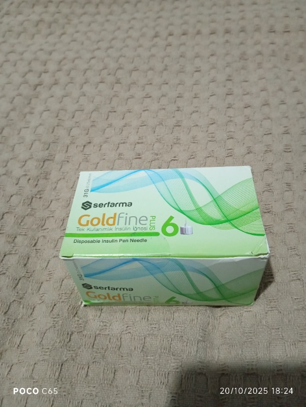 Gold Fine Plus Insülin İğnesi 31 g x 6 mm