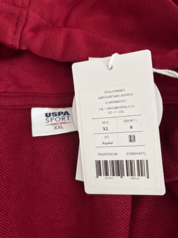 U.S. Polo Assn. Erkek Bordo Sweatshirt 50269394-VR014