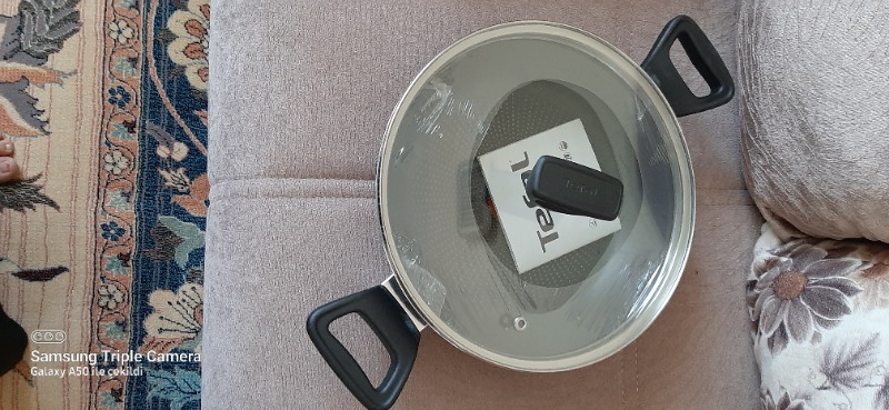Tefal C38470 Titanyum 2X XL Kapaklı Sahan 24 cm - 2100123254