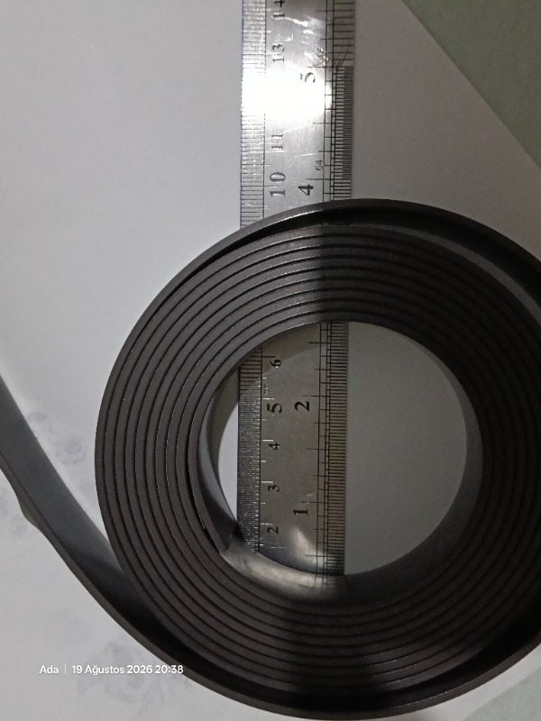 Ay Magnet 10 Metre Yapışkanlı Şerit Mıknatıs Magnet Genişlik 2cm