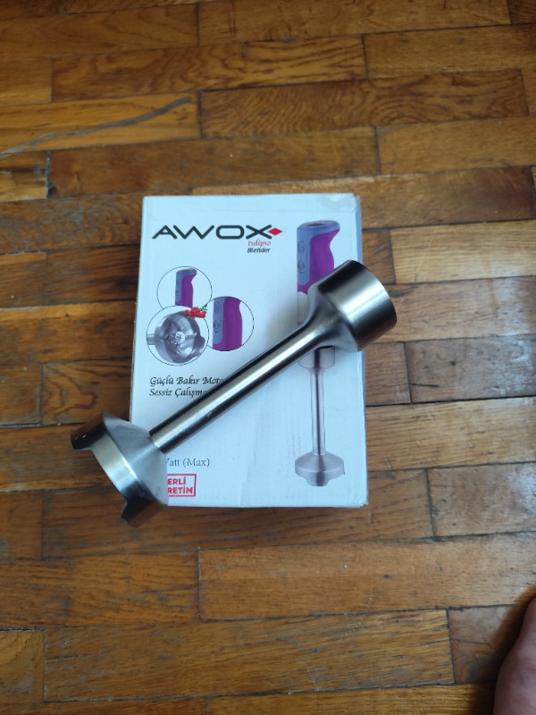Awox Tulipso 800 W Mürdüm Renkli El Tipi Blender Çelik Bıçak ve Sessiz Çalışma Özelliği