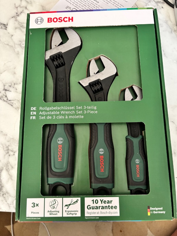 Bosch 3 Parça Ingiliz Anahtarı Seti 6" - 8" - 10"