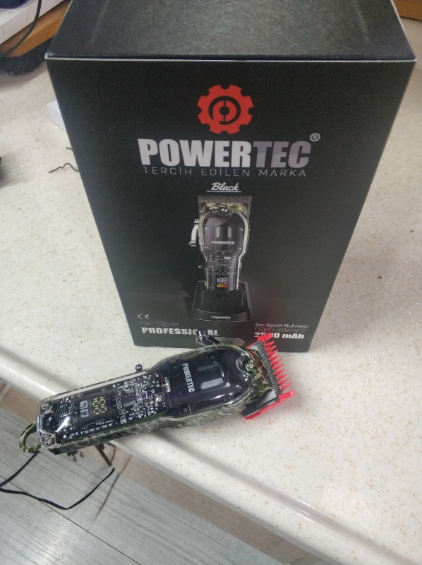 Powertec TR-8700 Saç Tıraş Makinesi Siyah
