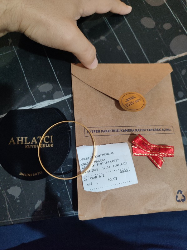 Ahlatcı 10 gr 22 Ayar 3 Mm Kibrit Çöpü Bilezik