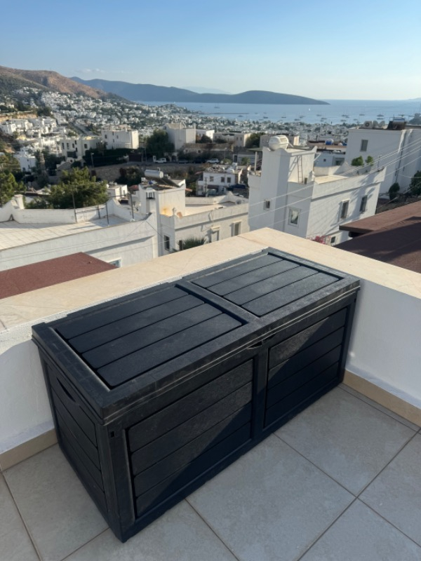 Violet House Clean Garden 320 Lt Bahçe Depolama Sandığı Siyah